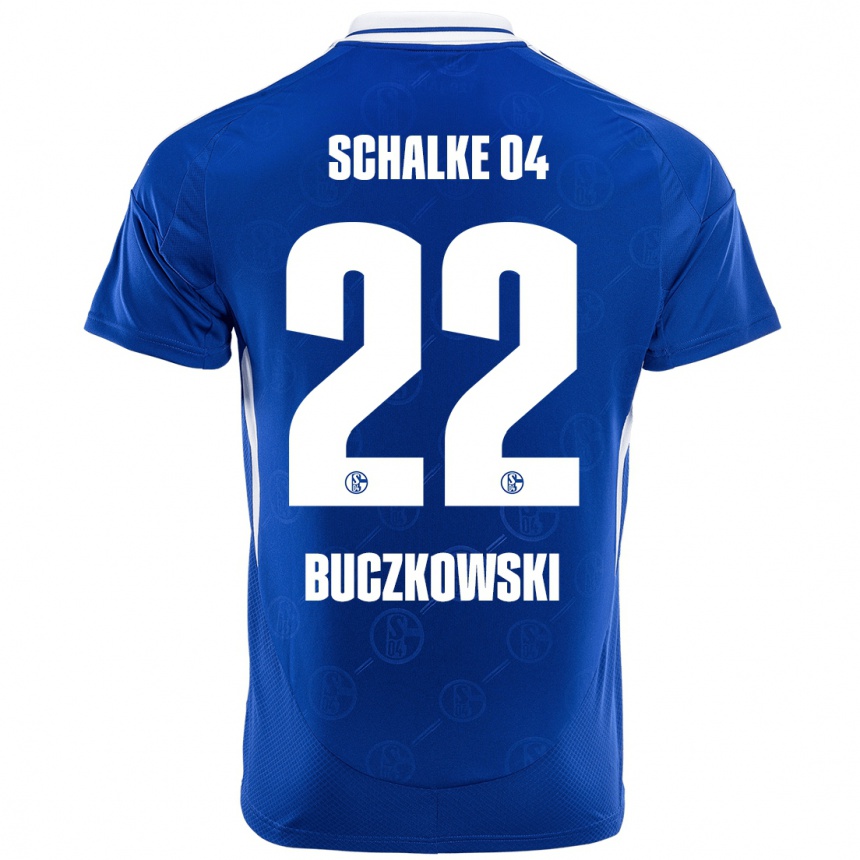 Niño Fútbol Camiseta Philip Buczkowski #22 Azul Real 1ª Equipación 2024/25 Argentina