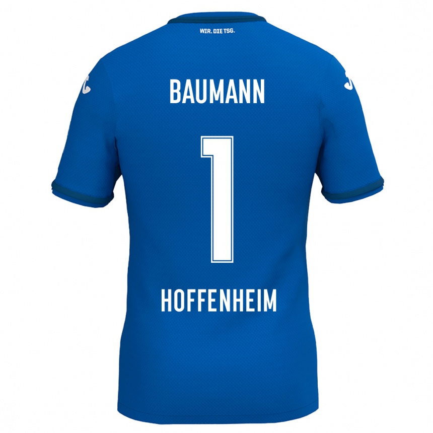 Niño Fútbol Camiseta Oliver Baumann #1 Azul Real 1ª Equipación 2024/25 Argentina