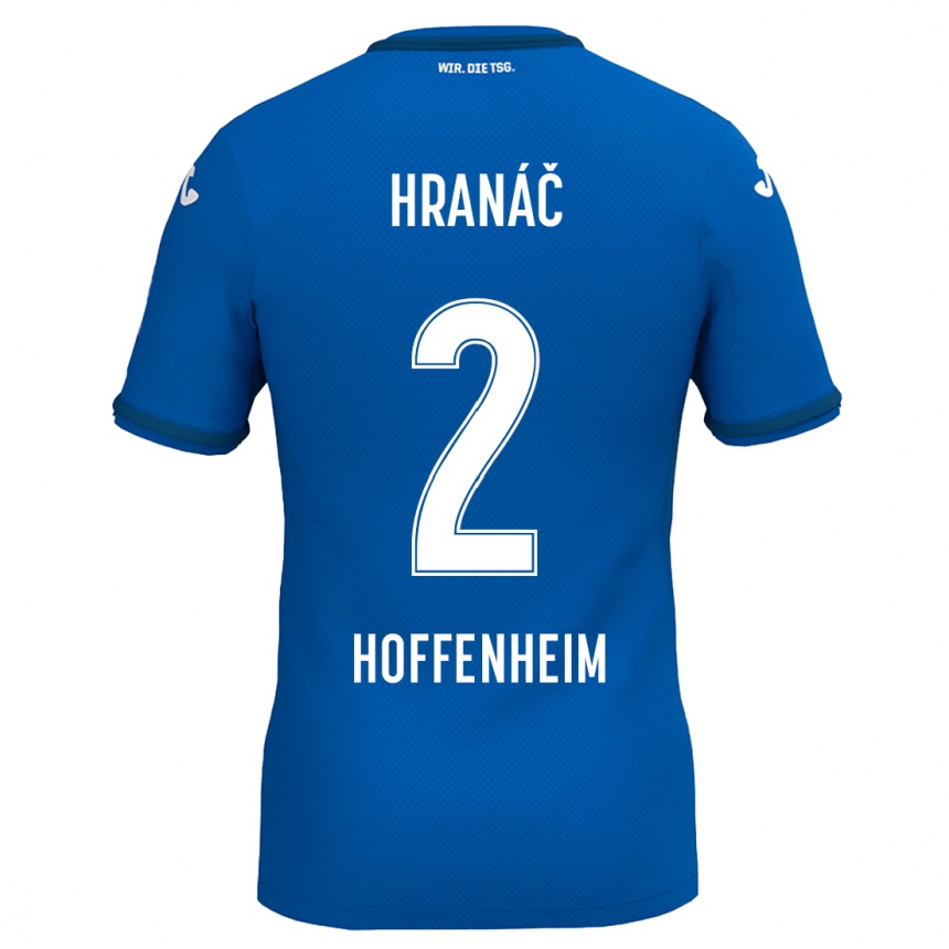 Niño Fútbol Camiseta Robin Hranac #2 Azul Real 1ª Equipación 2024/25 Argentina