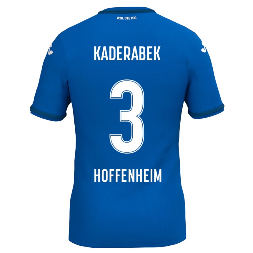 Niño Fútbol Camiseta Pavel Kaderabek #3 Azul Real 1ª Equipación 2024/25 Argentina