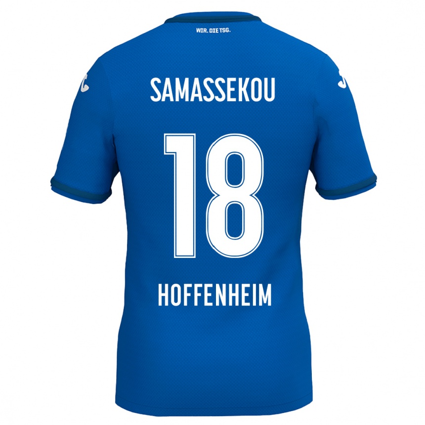 Niño Fútbol Camiseta Diadié Samassékou #18 Azul Real 1ª Equipación 2024/25 Argentina