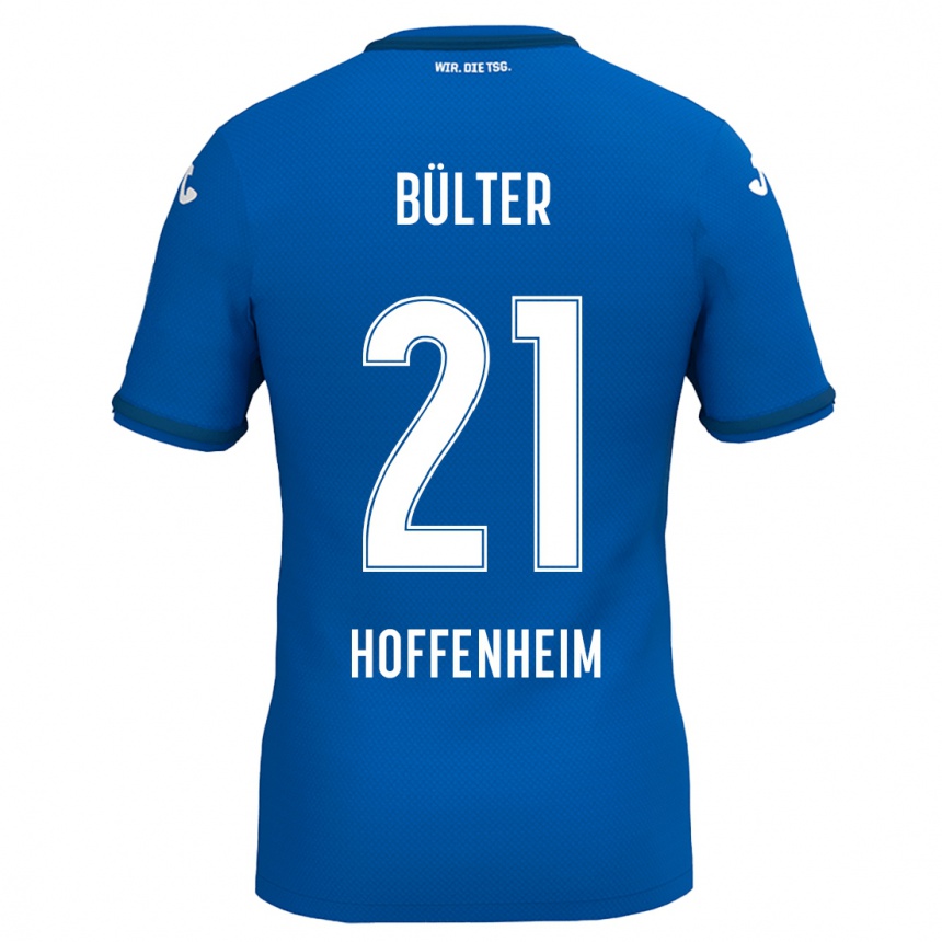 Niño Fútbol Camiseta Marius Bülter #21 Azul Real 1ª Equipación 2024/25 Argentina