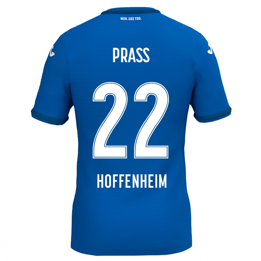 Niño Fútbol Camiseta Alexander Prass #22 Azul Real 1ª Equipación 2024/25 Argentina