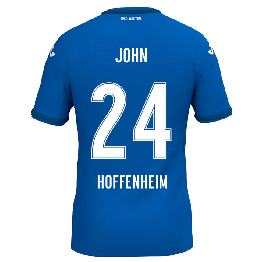 Niño Fútbol Camiseta Marco John #24 Azul Real 1ª Equipación 2024/25 Argentina