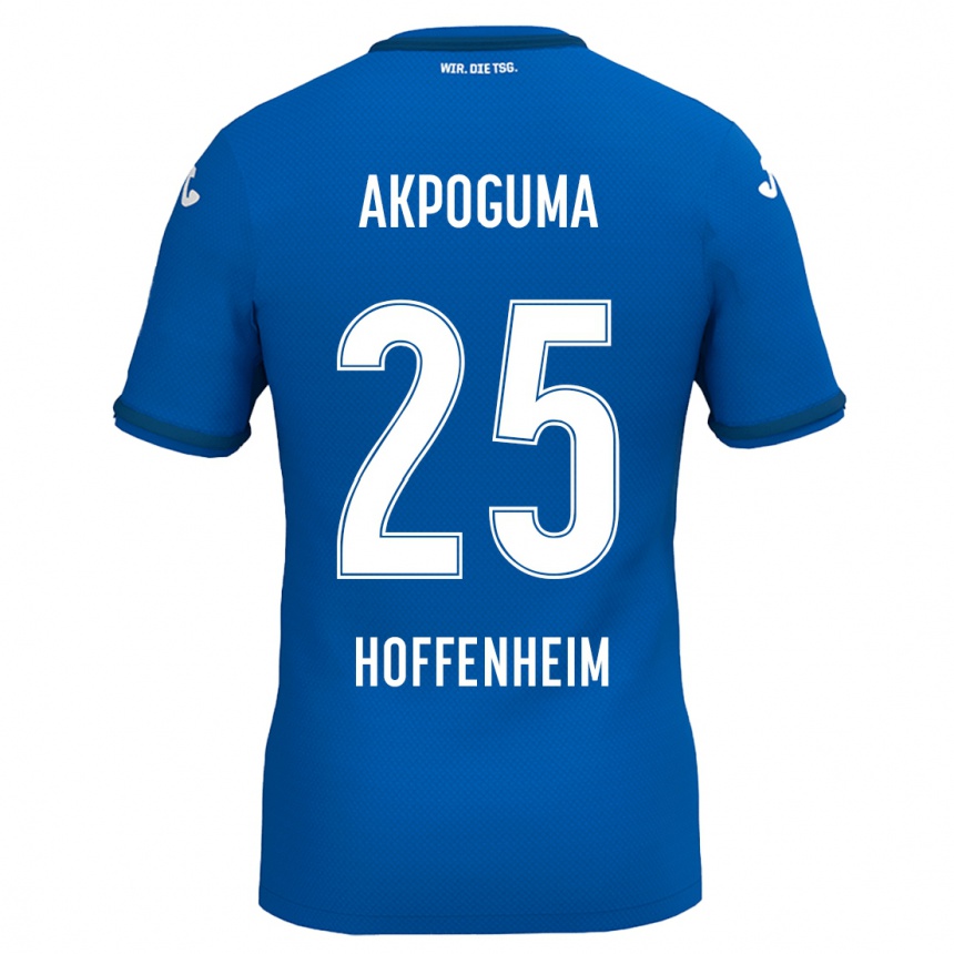 Niño Fútbol Camiseta Kevin Akpoguma #25 Azul Real 1ª Equipación 2024/25 Argentina