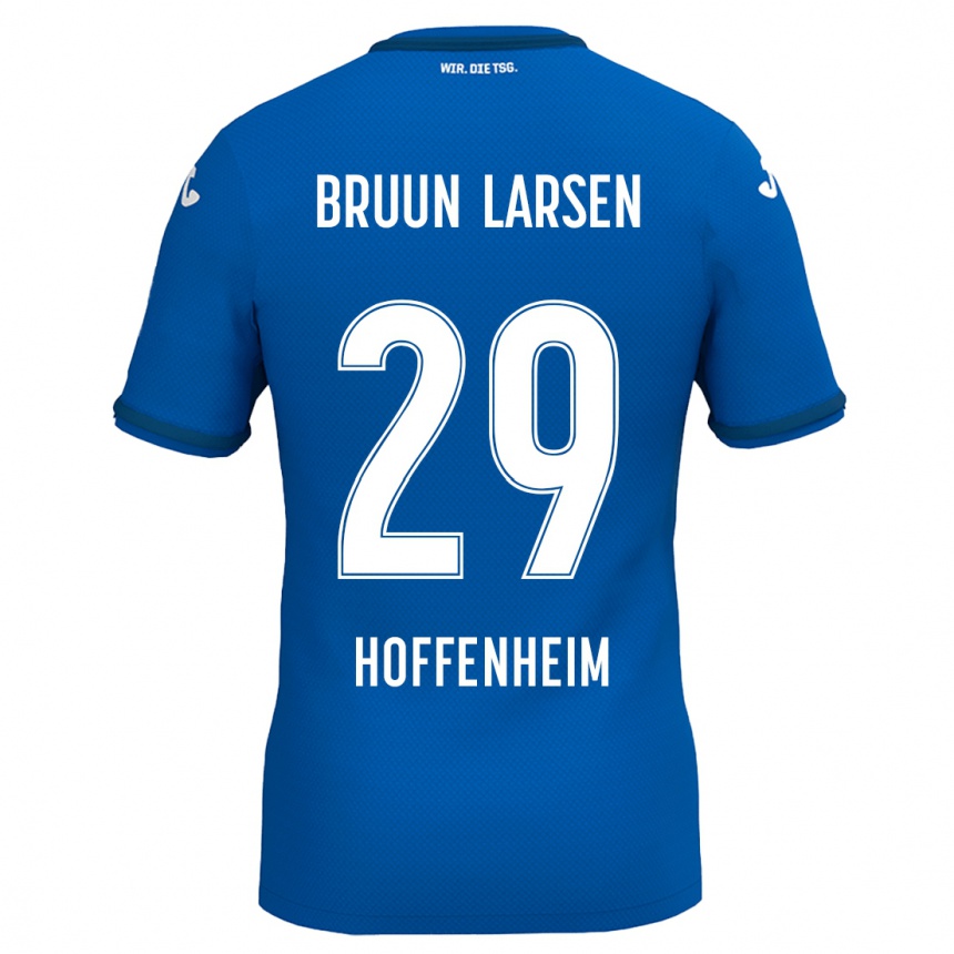 Niño Fútbol Camiseta Jacob Bruun Larsen #29 Azul Real 1ª Equipación 2024/25 Argentina