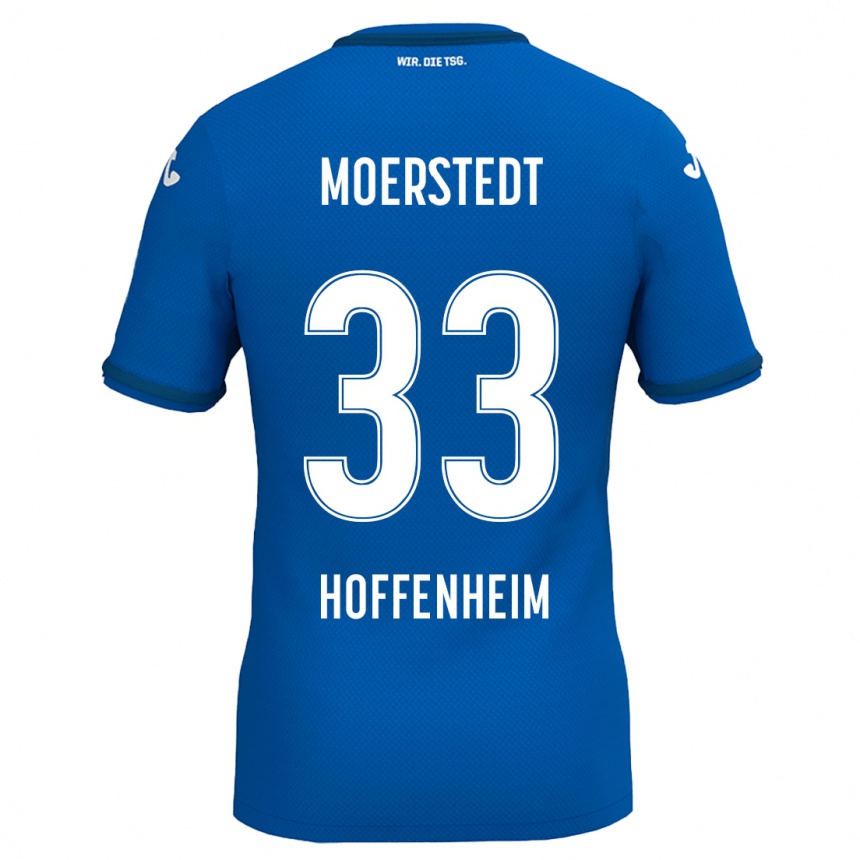 Niño Fútbol Camiseta Max Moerstedt #33 Azul Real 1ª Equipación 2024/25 Argentina