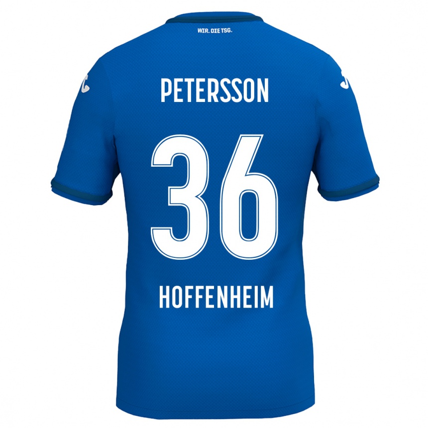 Niño Fútbol Camiseta Lúkas Petersson #36 Azul Real 1ª Equipación 2024/25 Argentina