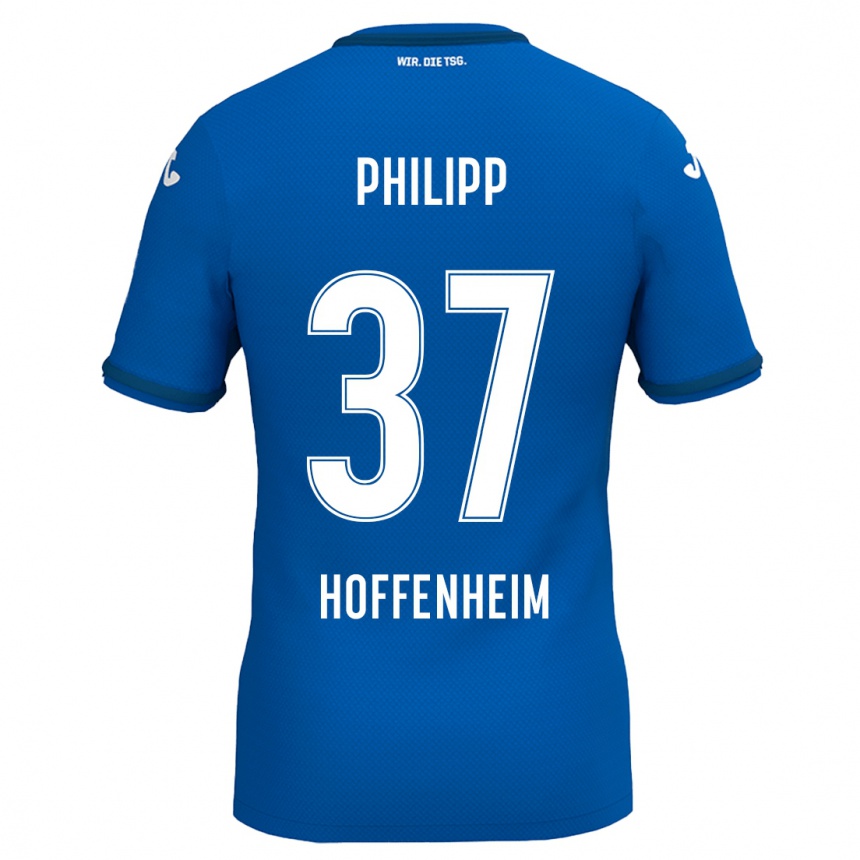 Niño Fútbol Camiseta Luca Philipp #37 Azul Real 1ª Equipación 2024/25 Argentina