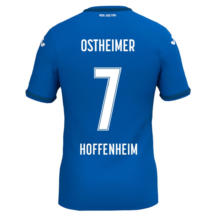 Niño Fútbol Camiseta Nevio Ostheimer #7 Azul Real 1ª Equipación 2024/25 Argentina