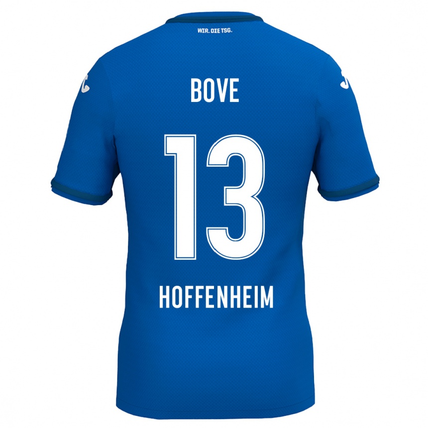 Niño Fútbol Camiseta Nevio Bove #13 Azul Real 1ª Equipación 2024/25 Argentina