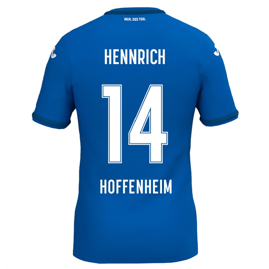 Niño Fútbol Camiseta Paul Hennrich #14 Azul Real 1ª Equipación 2024/25 Argentina