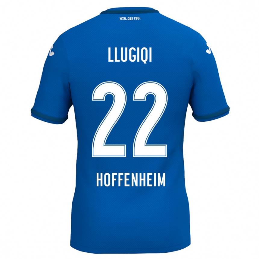 Niño Fútbol Camiseta Arian Llugiqi #22 Azul Real 1ª Equipación 2024/25 Argentina