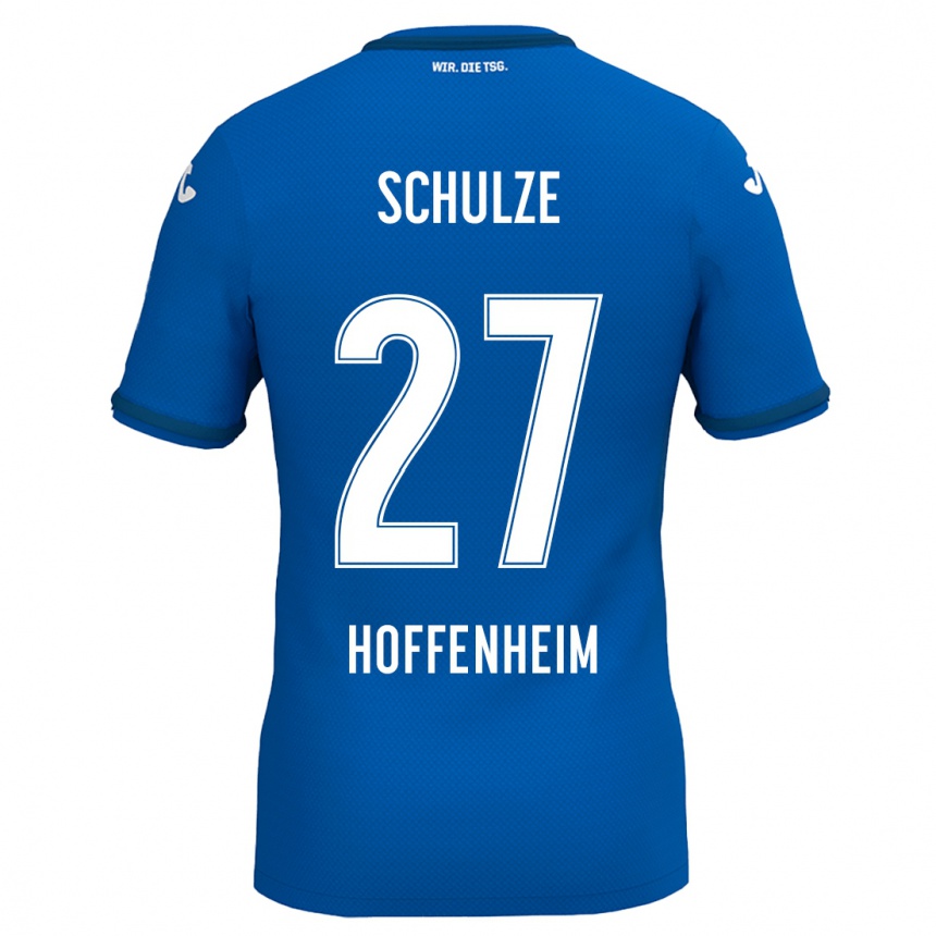 Niño Fútbol Camiseta Louis Schulze #27 Azul Real 1ª Equipación 2024/25 Argentina