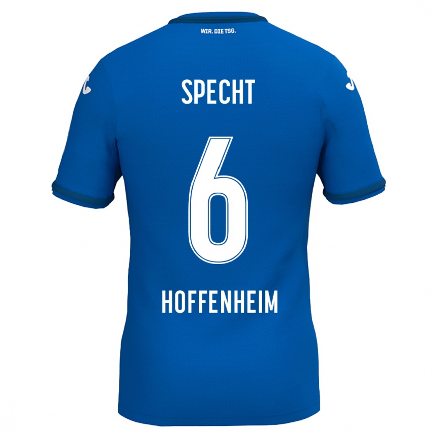 Niño Fútbol Camiseta Michaela Specht #6 Azul Real 1ª Equipación 2024/25 Argentina