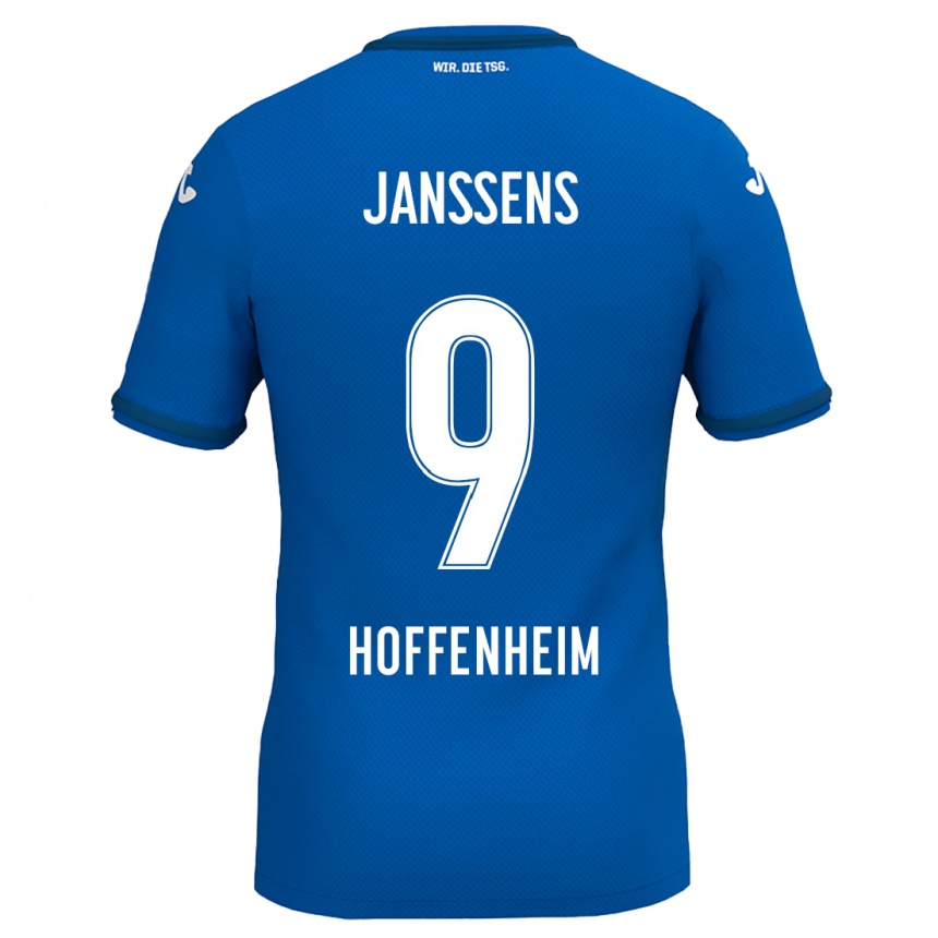 Niño Fútbol Camiseta Jill Janssens #9 Azul Real 1ª Equipación 2024/25 Argentina