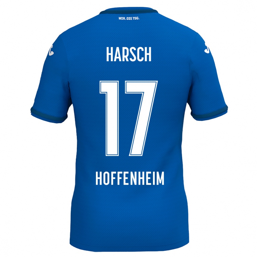 Niño Fútbol Camiseta Franziska Harsch #17 Azul Real 1ª Equipación 2024/25 Argentina