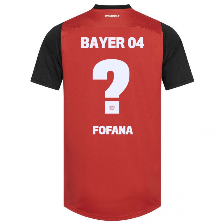 Niño Fútbol Camiseta Sadik Fofana #0 Rojo Negro 1ª Equipación 2024/25 Argentina