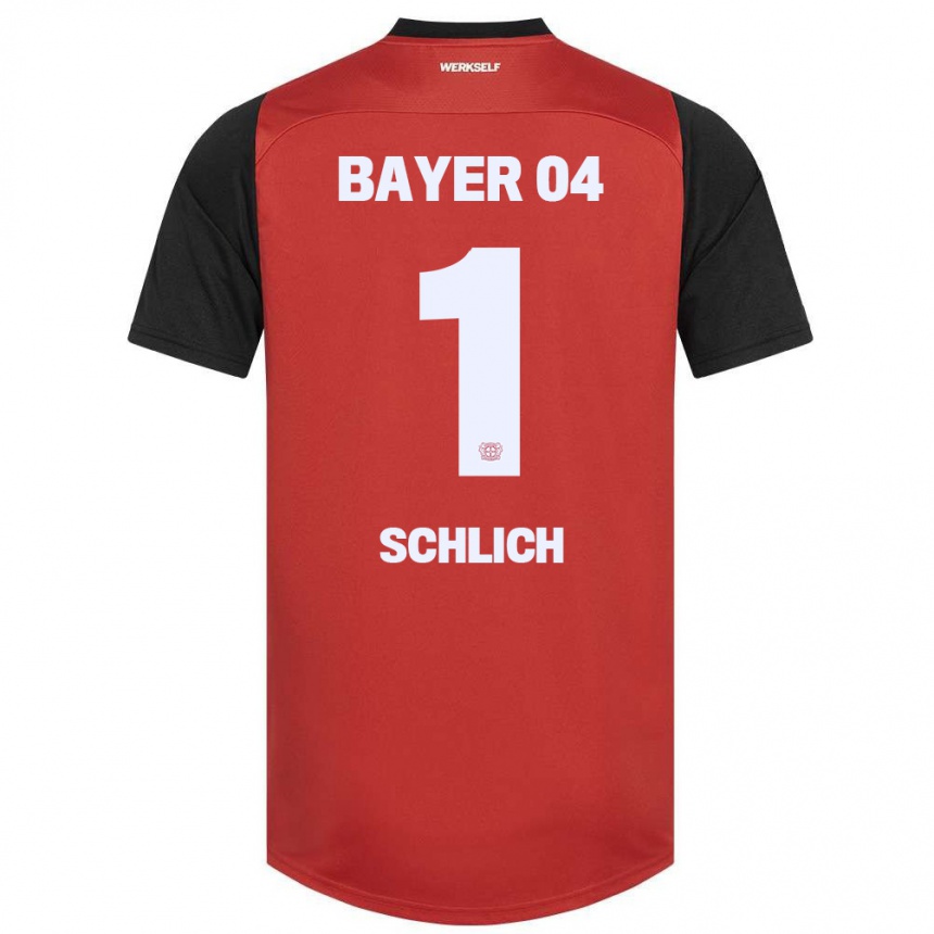 Niño Fútbol Camiseta Jesper Schlich #1 Rojo Negro 1ª Equipación 2024/25 Argentina