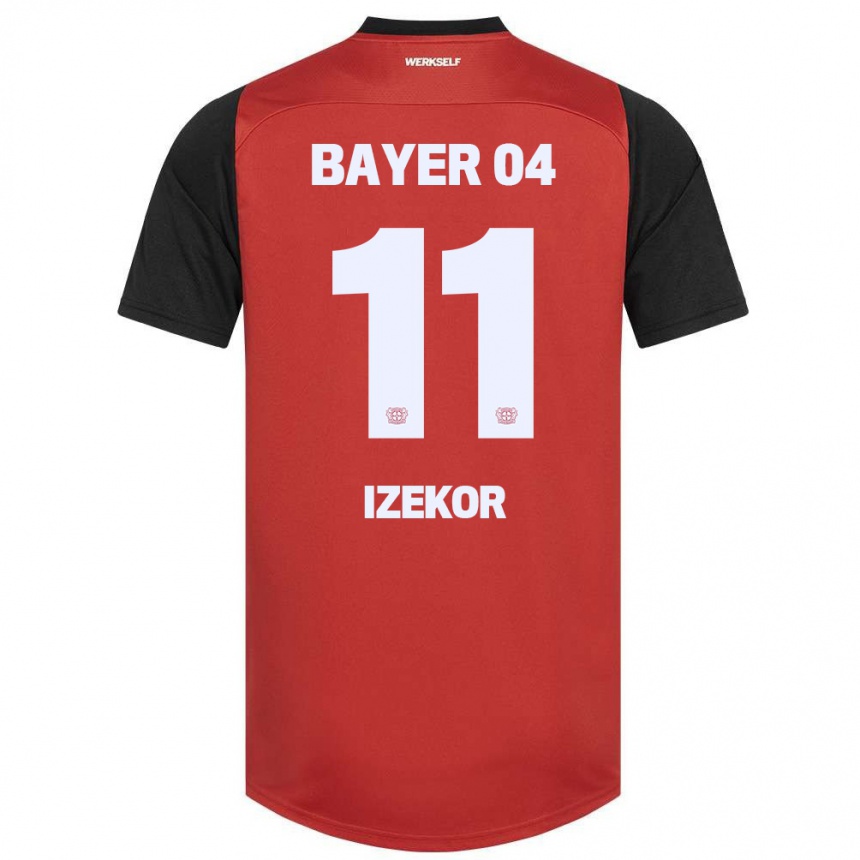 Niño Fútbol Camiseta Ken Izekor #11 Rojo Negro 1ª Equipación 2024/25 Argentina