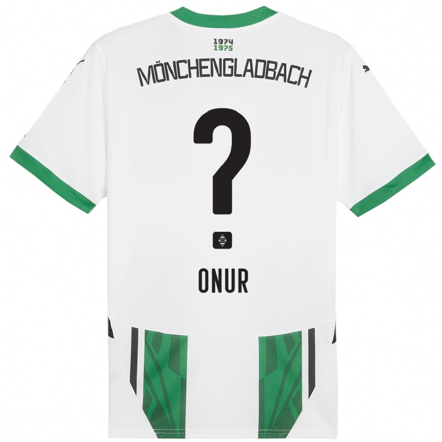 Niño Fútbol Camiseta Hasan Onur #0 Blanco Verde 1ª Equipación 2024/25 Argentina