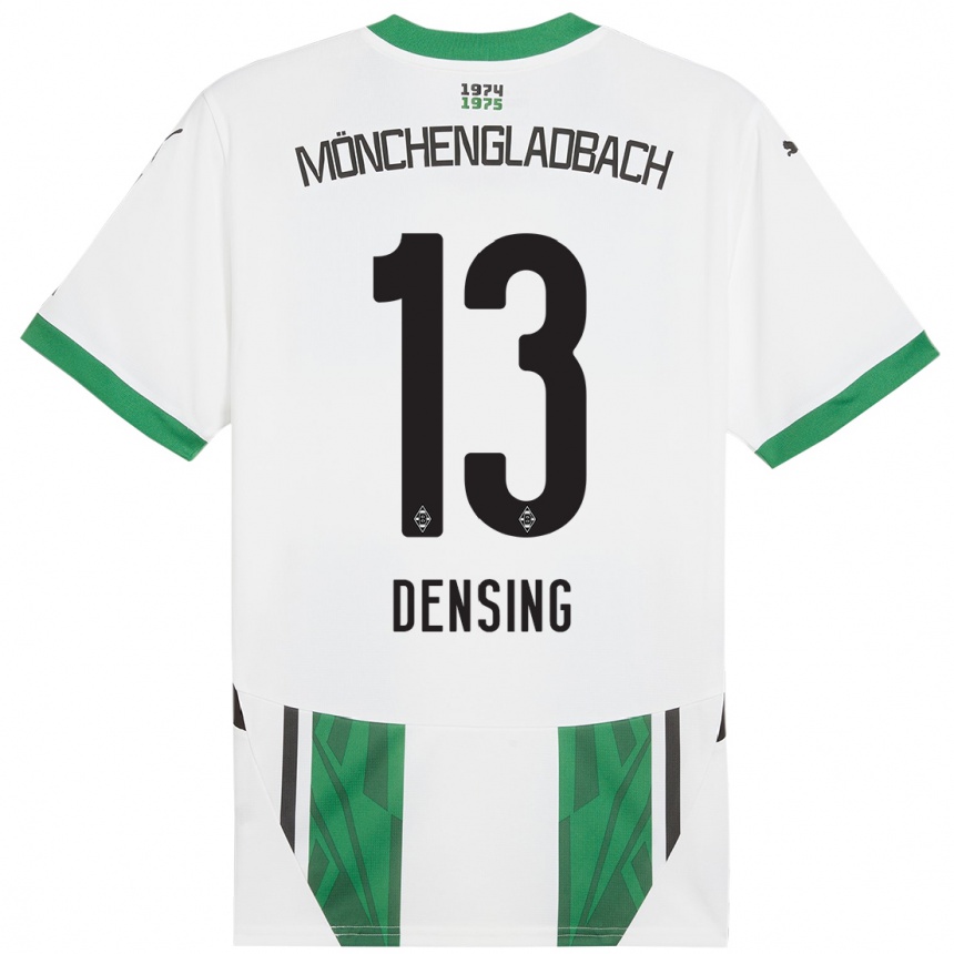 Niño Fútbol Camiseta Kyra Densing #13 Blanco Verde 1ª Equipación 2024/25 Argentina