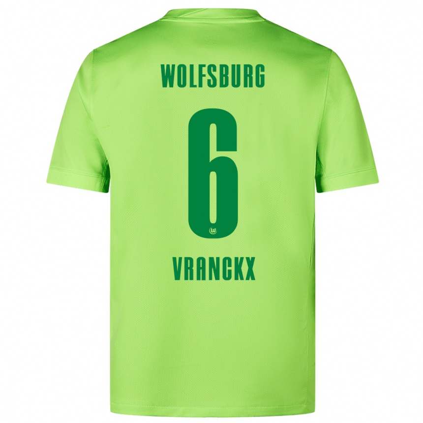 Niño Fútbol Camiseta Aster Vranckx #6 Verde Fluorescente 1ª Equipación 2024/25 Argentina