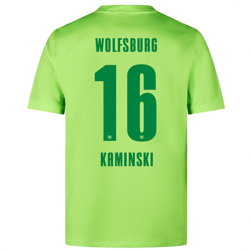 Niño Fútbol Camiseta Jakub Kaminski #16 Verde Fluorescente 1ª Equipación 2024/25 Argentina