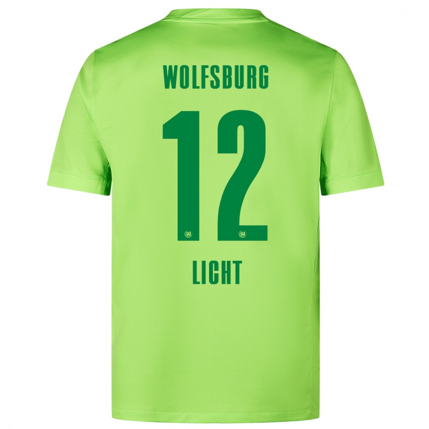 Niño Fútbol Camiseta Philipp Licht #12 Verde Fluorescente 1ª Equipación 2024/25 Argentina