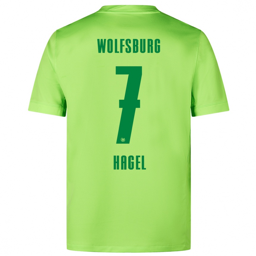 Niño Fútbol Camiseta Chantal Hagel #7 Verde Fluorescente 1ª Equipación 2024/25 Argentina