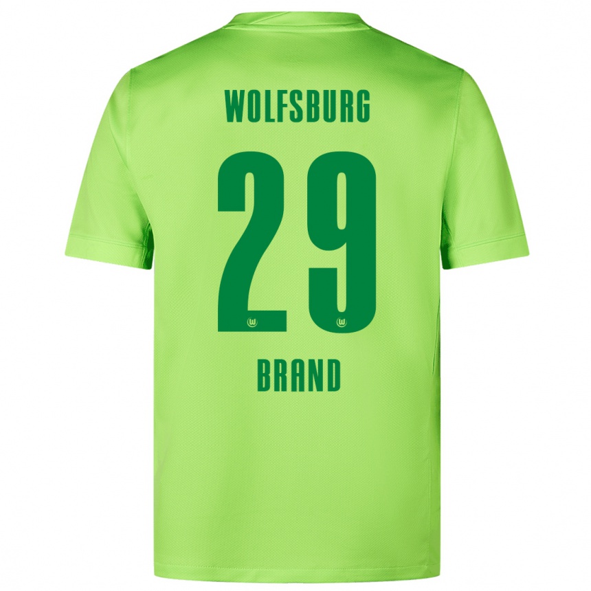 Niño Fútbol Camiseta Jule Brand #29 Verde Fluorescente 1ª Equipación 2024/25 Argentina