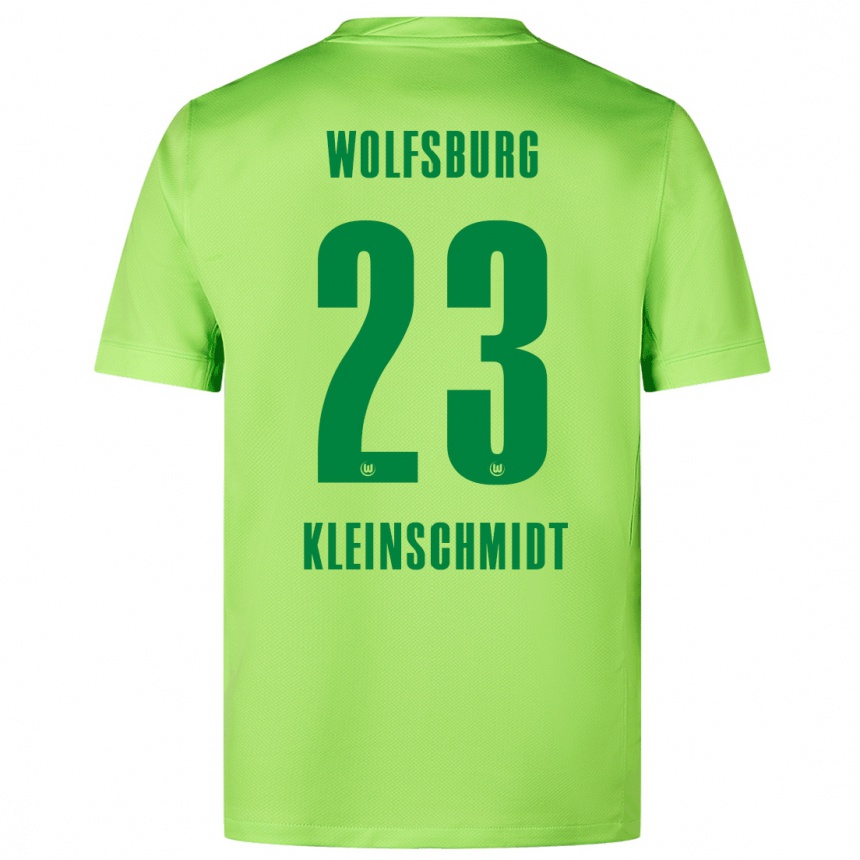 Niño Fútbol Camiseta Max Kleinschmidt #23 Verde Fluorescente 1ª Equipación 2024/25 Argentina