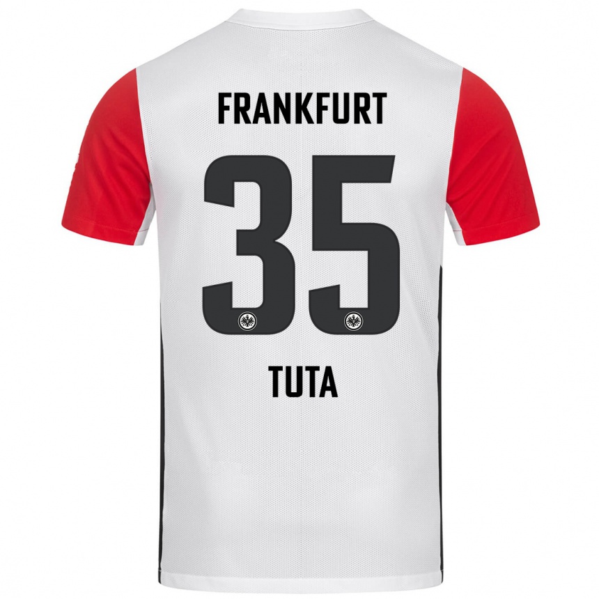 Niño Fútbol Camiseta Tuta #35 Blanco Rojo 1ª Equipación 2024/25 Argentina