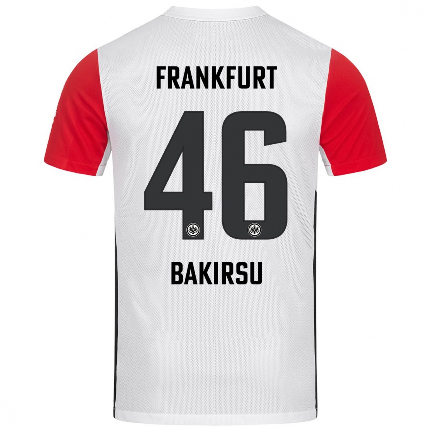 Niño Fútbol Camiseta Hüseyin Bakirsu #46 Blanco Rojo 1ª Equipación 2024/25 Argentina