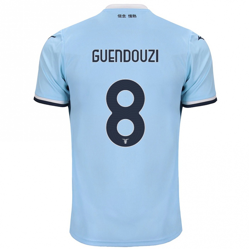 Niño Fútbol Camiseta Matteo Guendouzi #8 Azul 1ª Equipación 2024/25 Argentina