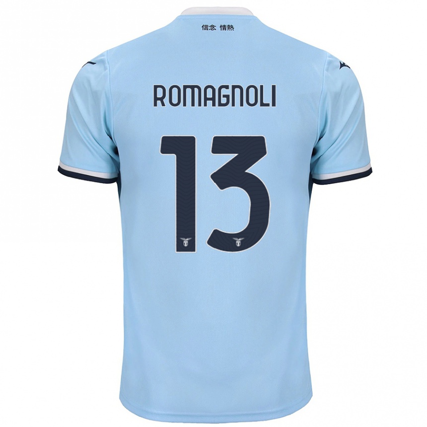 Niño Fútbol Camiseta Alessio Romagnoli #13 Azul 1ª Equipación 2024/25 Argentina