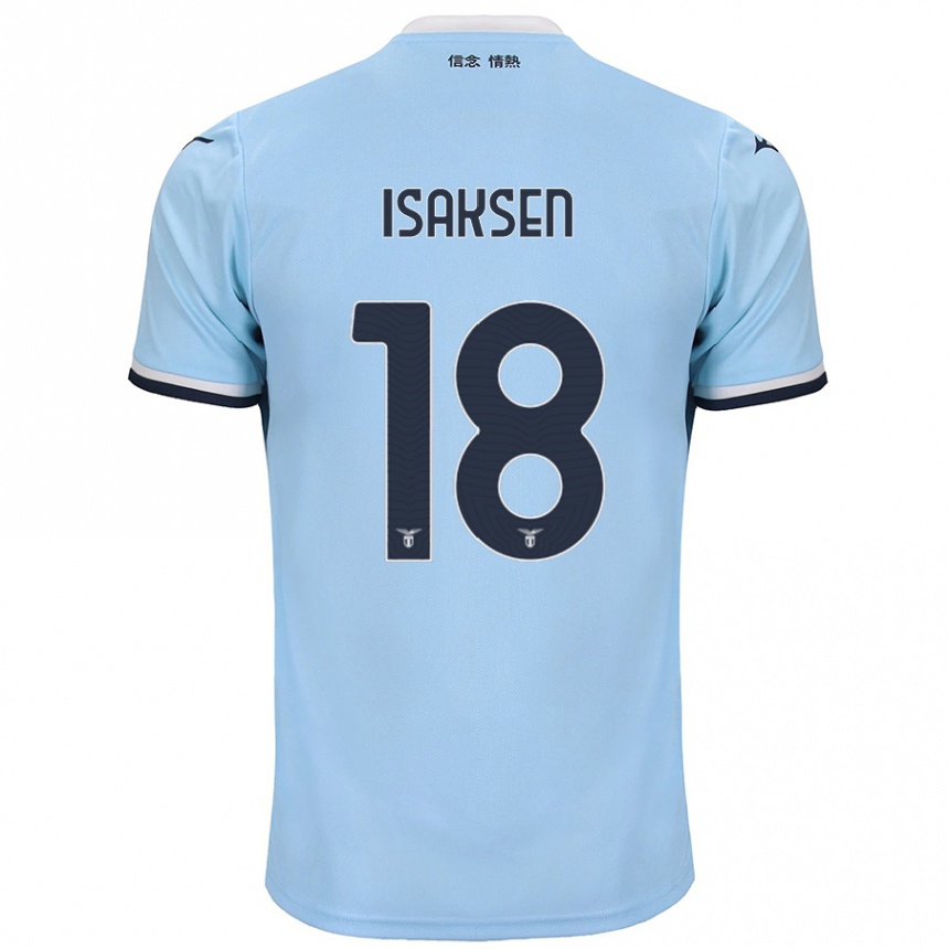 Niño Fútbol Camiseta Gustav Isaksen #18 Azul 1ª Equipación 2024/25 Argentina