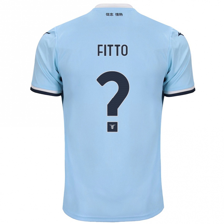 Niño Fútbol Camiseta Gabriele Fitto #0 Azul 1ª Equipación 2024/25 Argentina