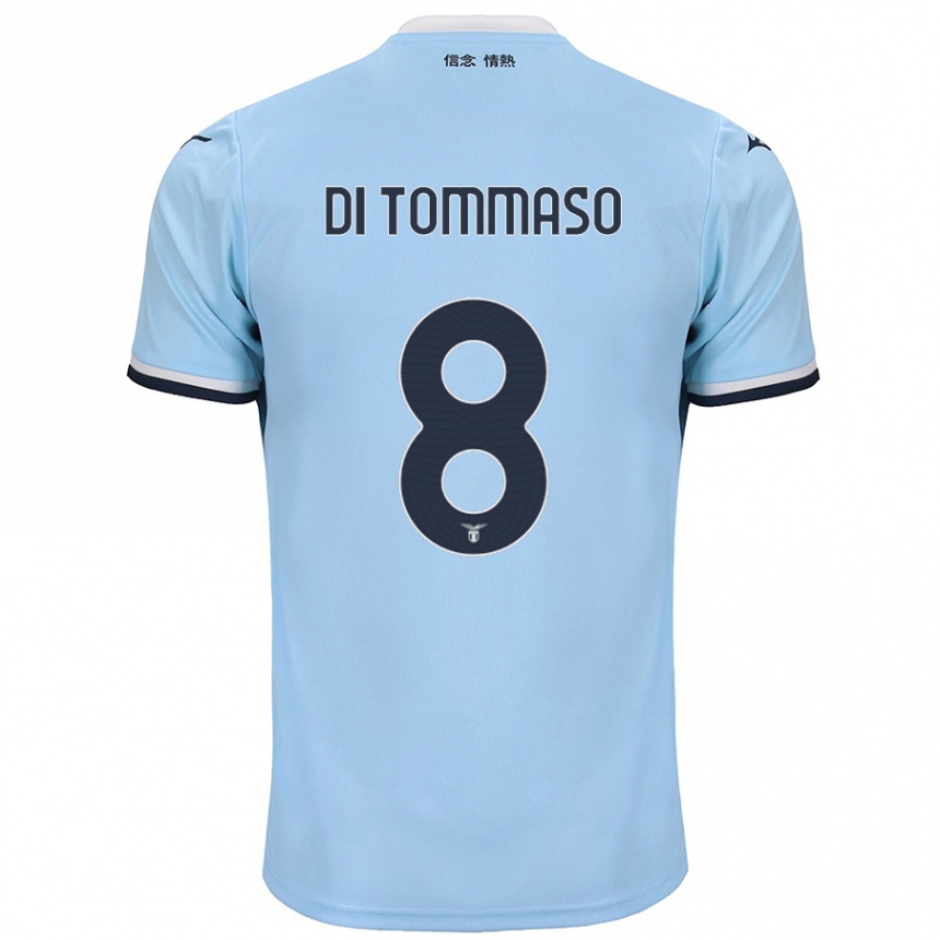 Niño Fútbol Camiseta Leonardo Di Tommaso #8 Azul 1ª Equipación 2024/25 Argentina