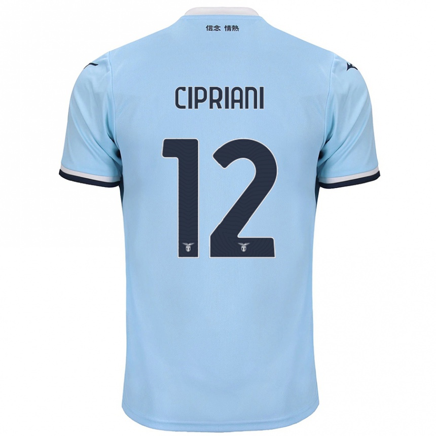 Niño Fútbol Camiseta Alessio Cipriani #12 Azul 1ª Equipación 2024/25 Argentina