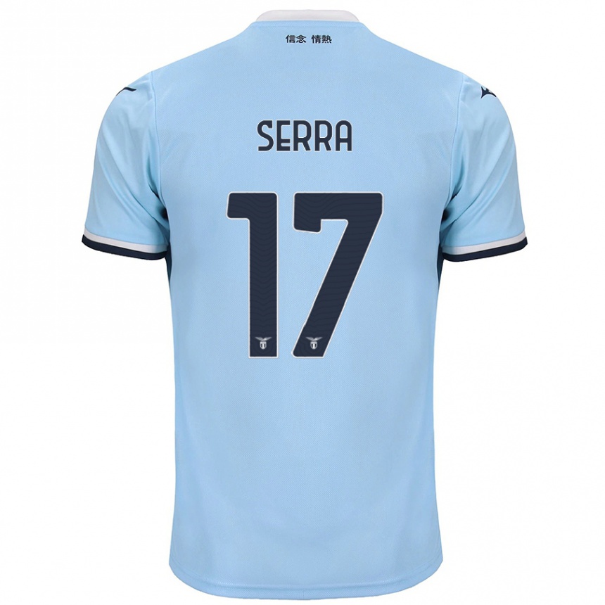 Niño Fútbol Camiseta Federico Serra #17 Azul 1ª Equipación 2024/25 Argentina