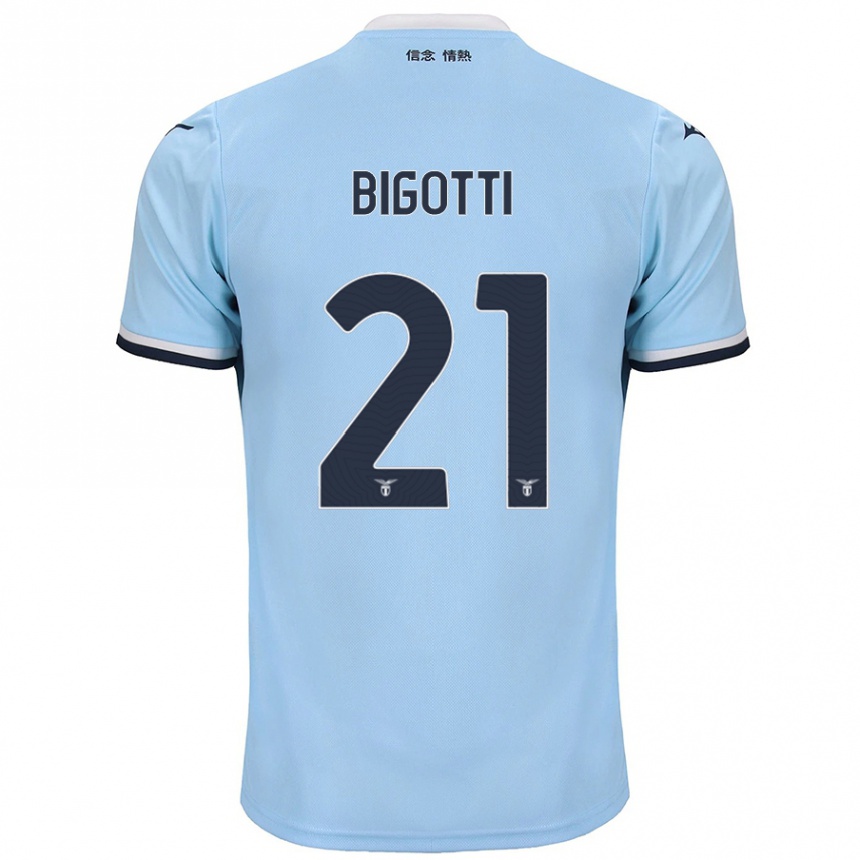 Niño Fútbol Camiseta Massimo Bigotti #21 Azul 1ª Equipación 2024/25 Argentina