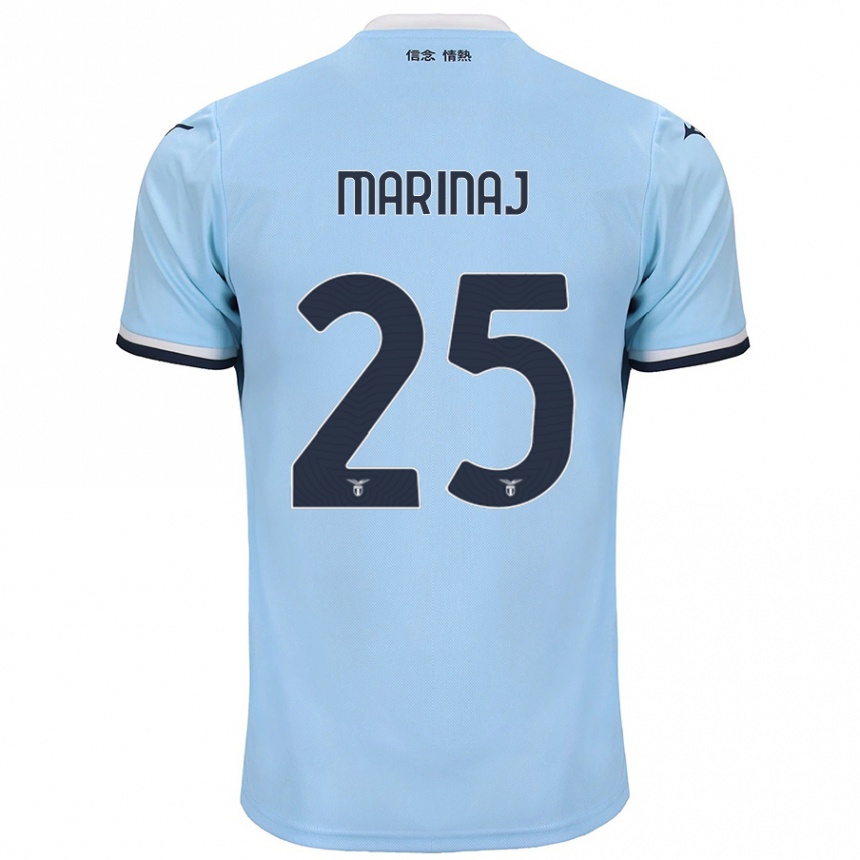 Niño Fútbol Camiseta Kledi Marinaj #25 Azul 1ª Equipación 2024/25 Argentina