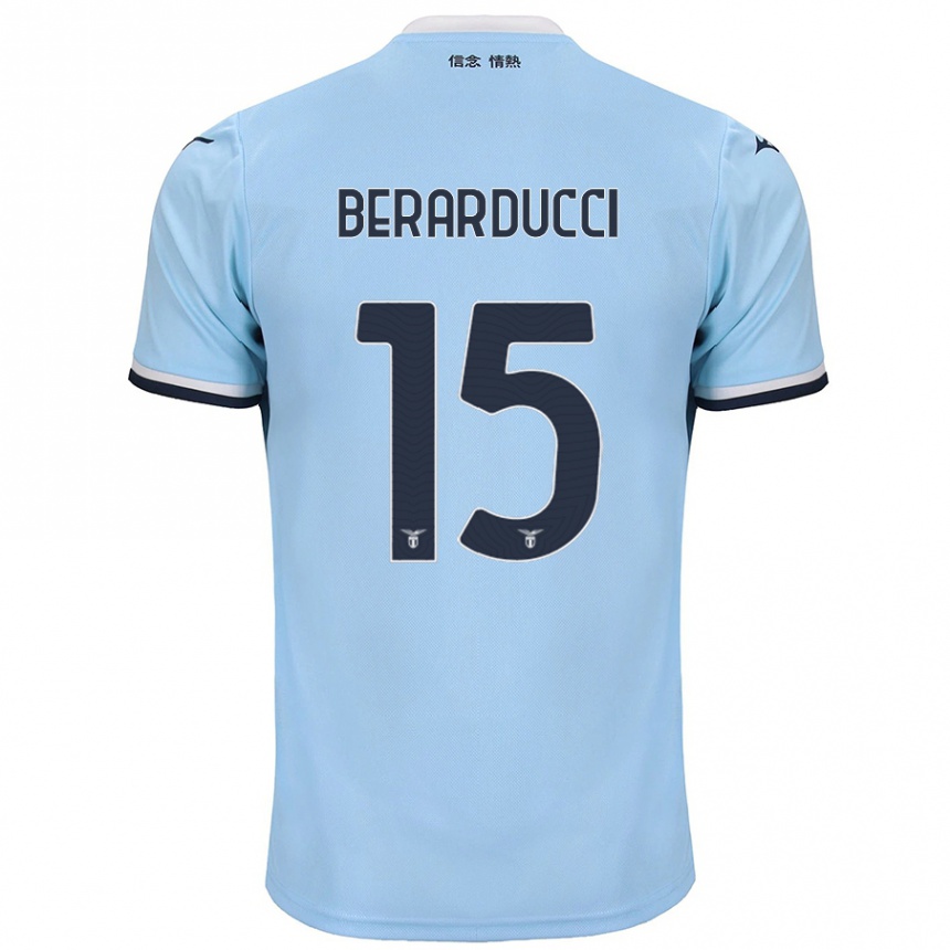 Niño Fútbol Camiseta Martina Berarducci #15 Azul 1ª Equipación 2024/25 Argentina