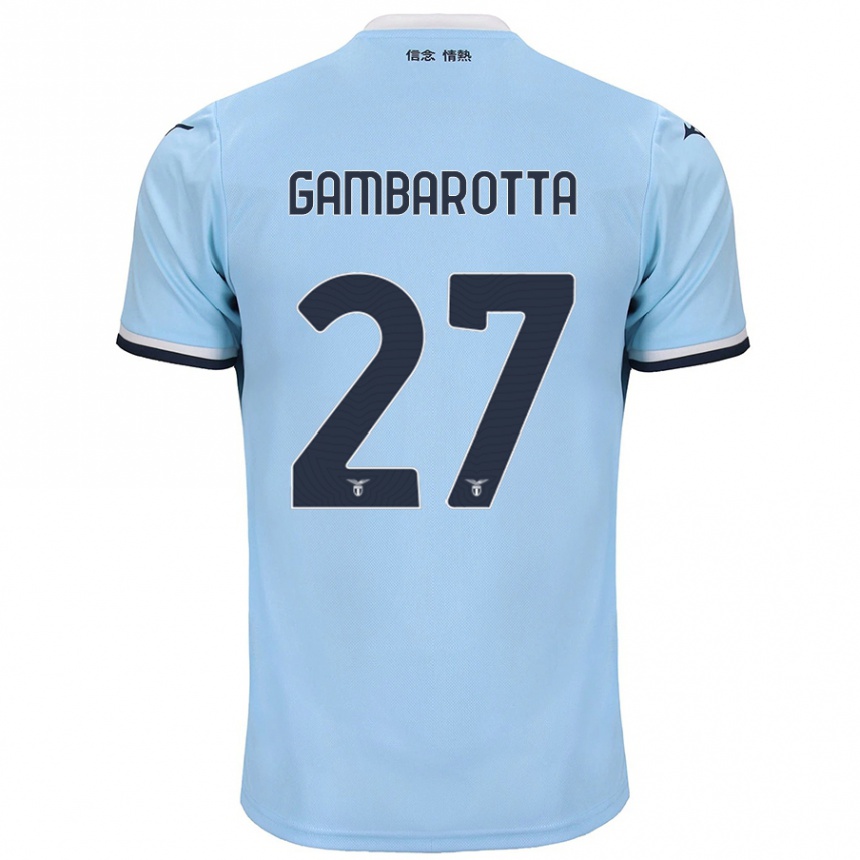 Niño Fútbol Camiseta Margot Gambarotta #27 Azul 1ª Equipación 2024/25 Argentina