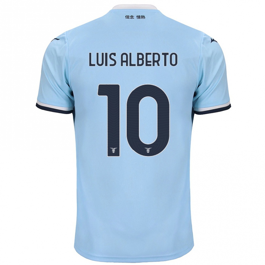 Niño Fútbol Camiseta Luis Alberto #10 Azul 1ª Equipación 2024/25 Argentina