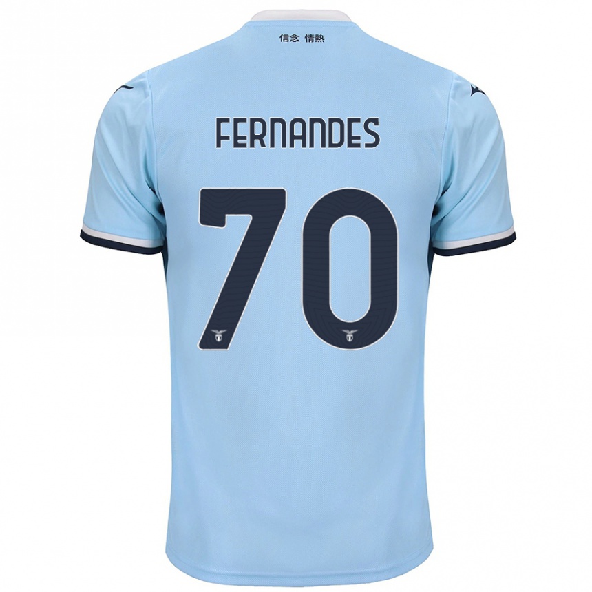 Niño Fútbol Camiseta Saná Fernandes #70 Azul 1ª Equipación 2024/25 Argentina