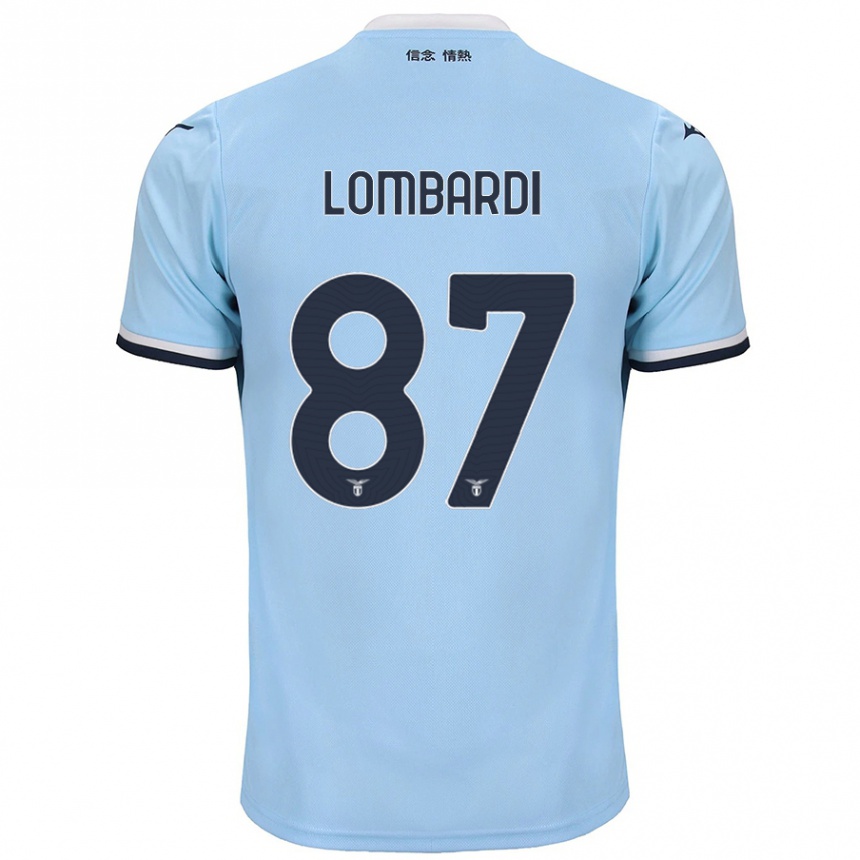 Niño Fútbol Camiseta Cristiano Lombardi #87 Azul 1ª Equipación 2024/25 Argentina