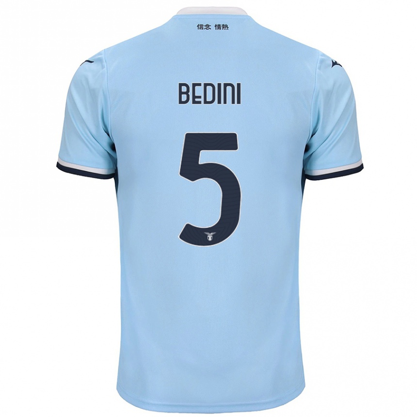 Niño Fútbol Camiseta Filippo Bedini #5 Azul 1ª Equipación 2024/25 Argentina