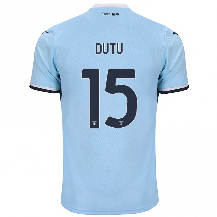 Niño Fútbol Camiseta Matteo Dutu #15 Azul 1ª Equipación 2024/25 Argentina